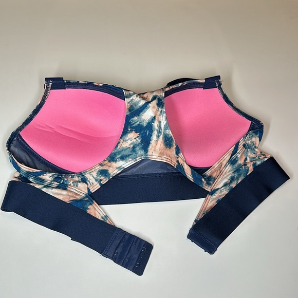 Victoria’s Secret PINK active ultimate push up bra blue coral pink Large - Picture 4 of 10
